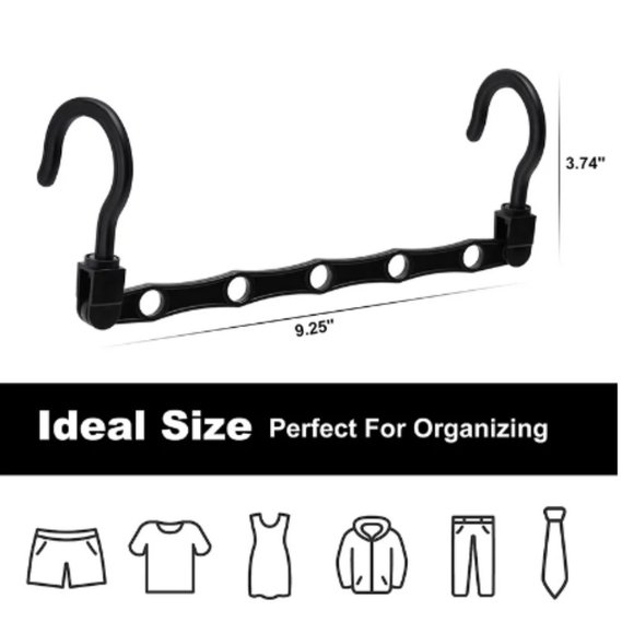 New 12 Pack Sturdy Closet Organizer Hanger for Heavy Clothes - Picture 3 of 8
